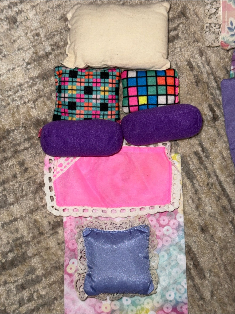 Barbie Mattel pillows bedding blanket lot